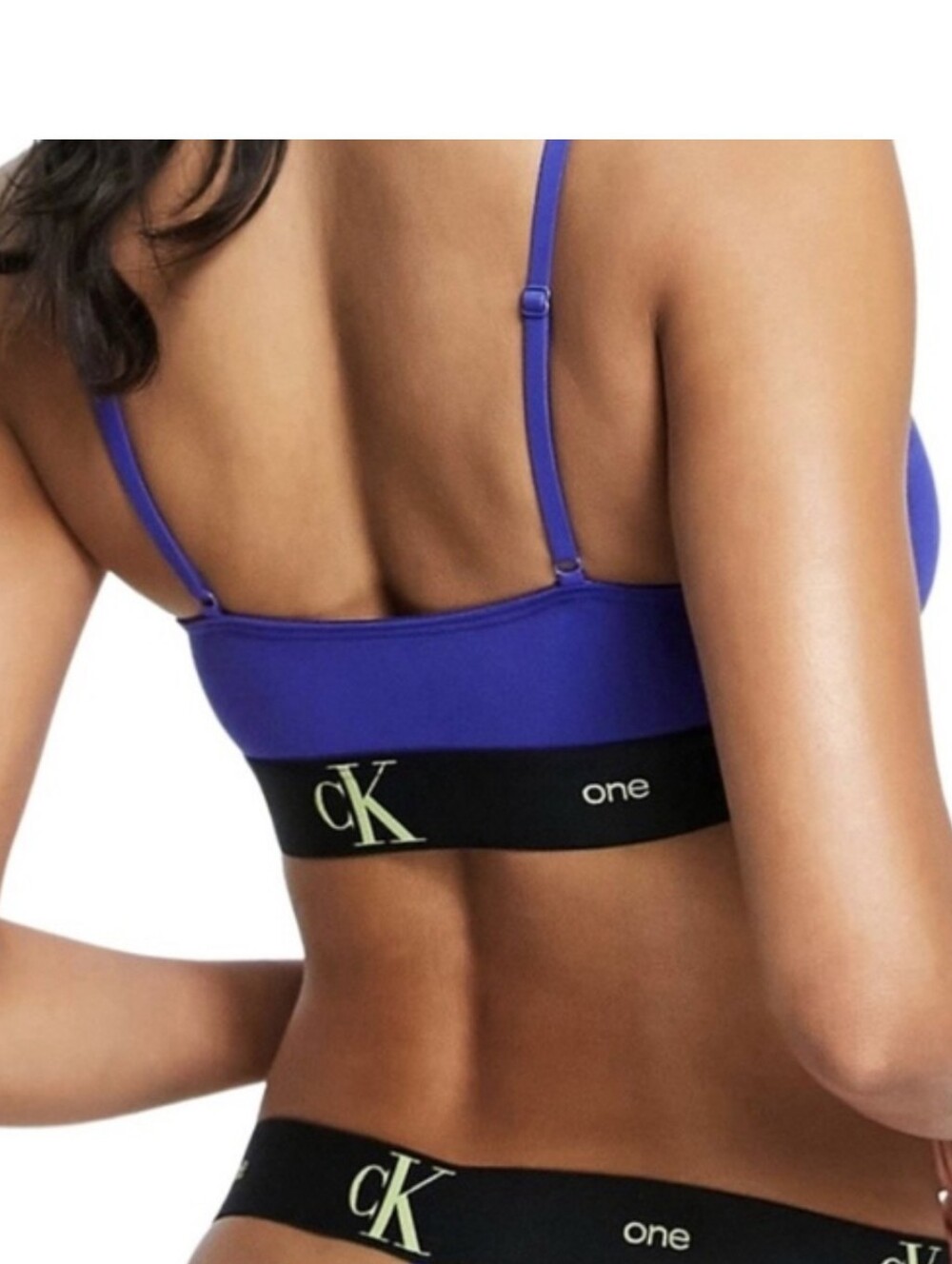 Calvin Klein Seamless Bandeau with Black Branded Band Size Medium NWT